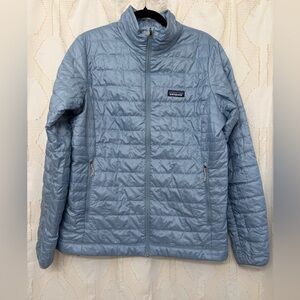 Patagonia Women's Light Blue Puffer Jacket